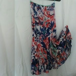 Red, White and Blue Fun Pattern Skirt, Size S